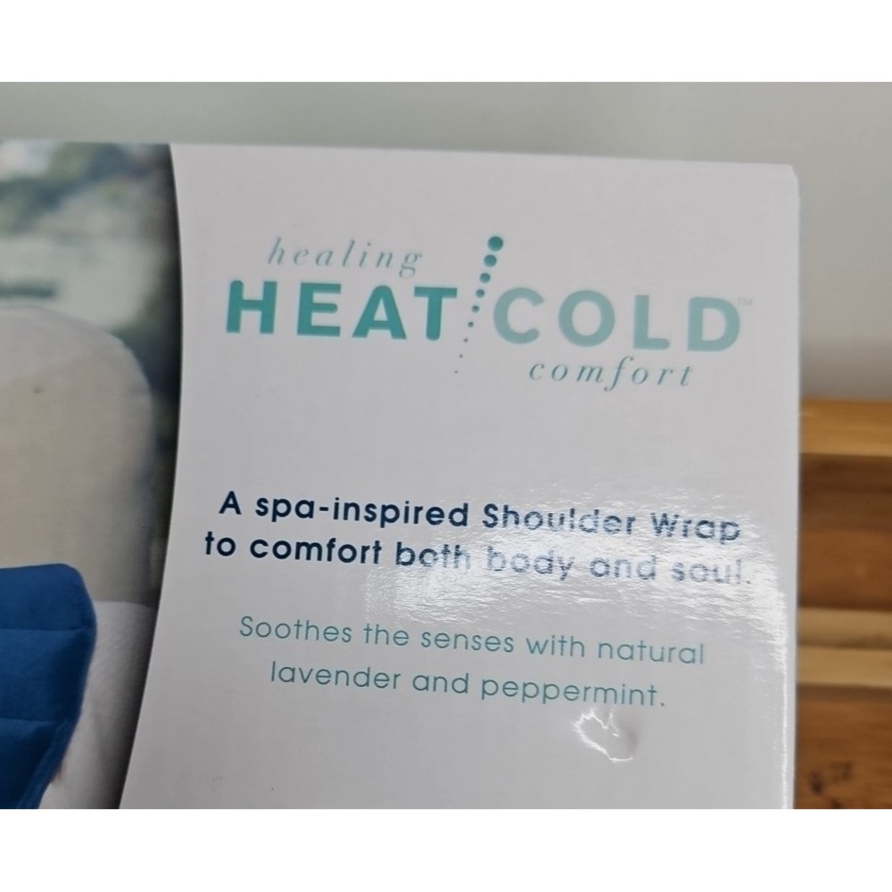 EVRIHOLDER NIB Healing Hot Cold Shoulder Wrap Aromatherapy Weighted Microwavable - Picture 3 of 16